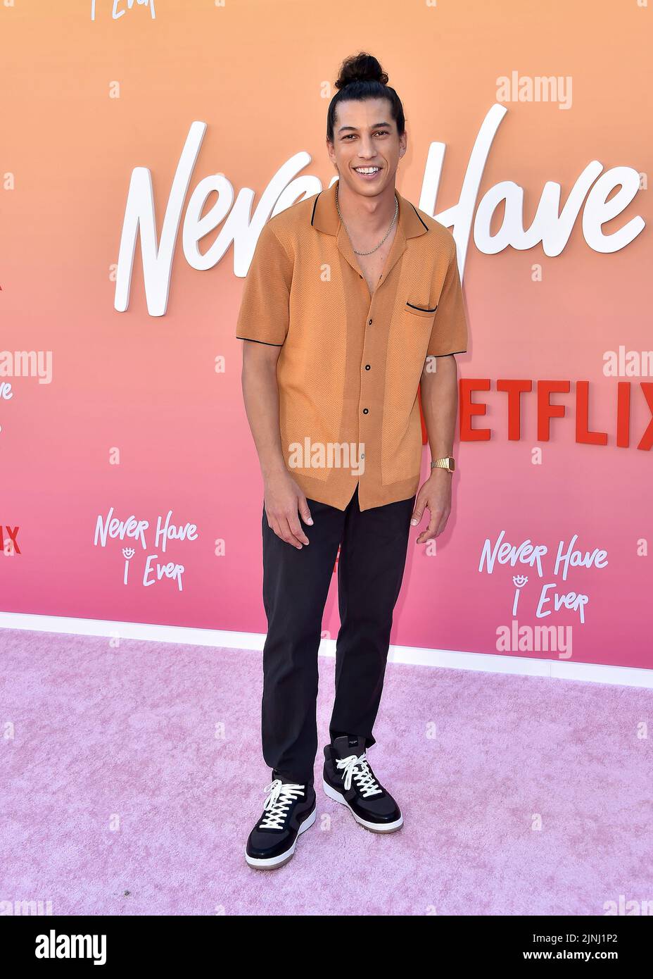 Westwood, USA. 11th Aug, 2022. Benjamin Norris walking on the red ...