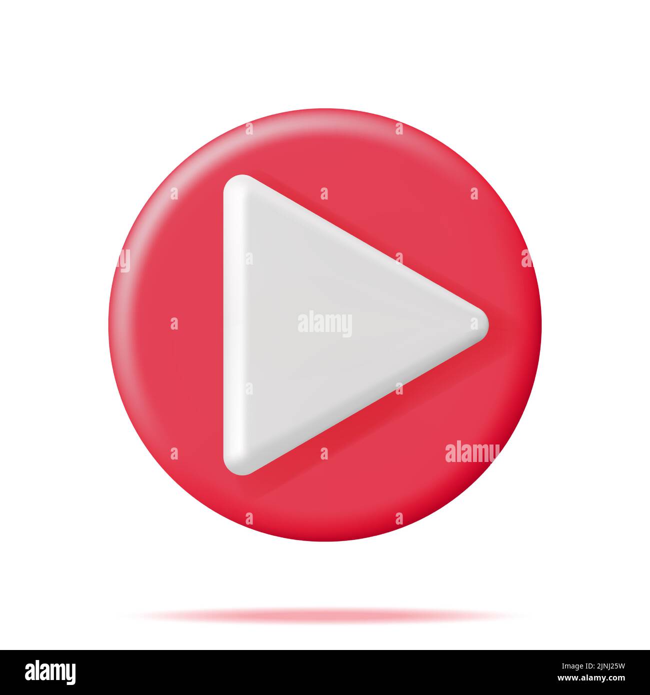 3D Play Button Isolated Stock Vector Image & Art - Alamy