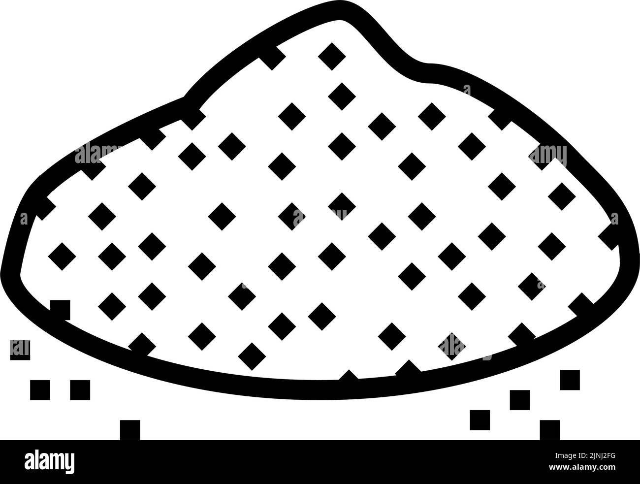 ground black pepper line icon vector illustration Stock Vector Image