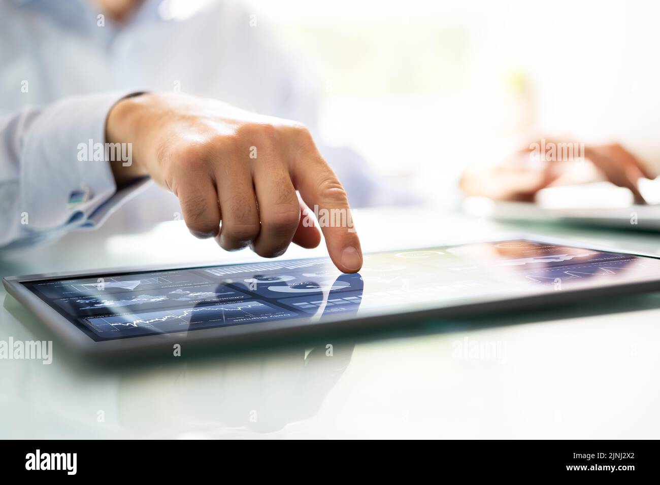 Online Business Analytics And KPI Dashboard On Laptop Stock Photo Alamy