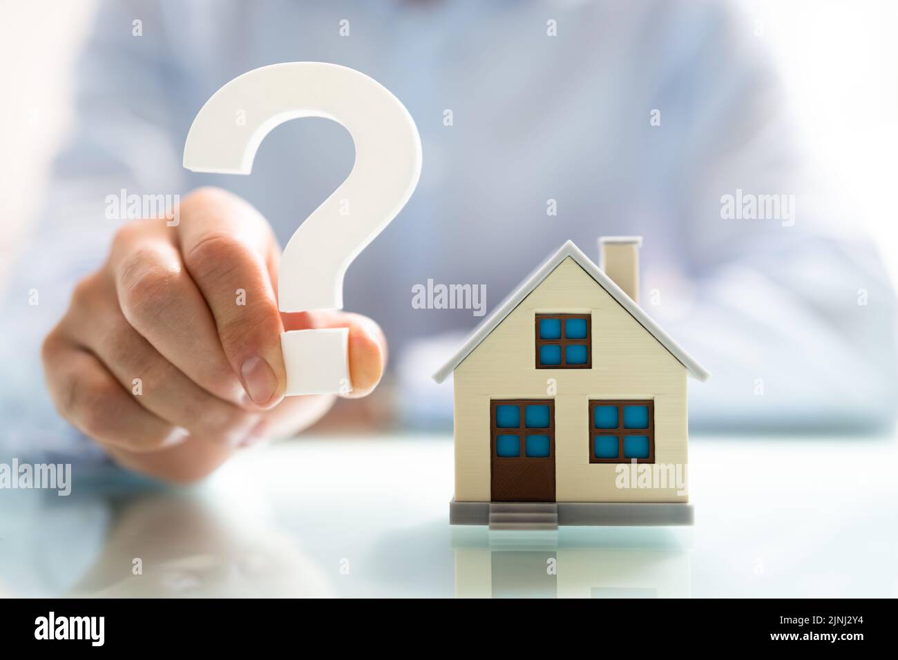 Real Estate House Mortgage Questions. Advice And Question Stock Photo Alamy