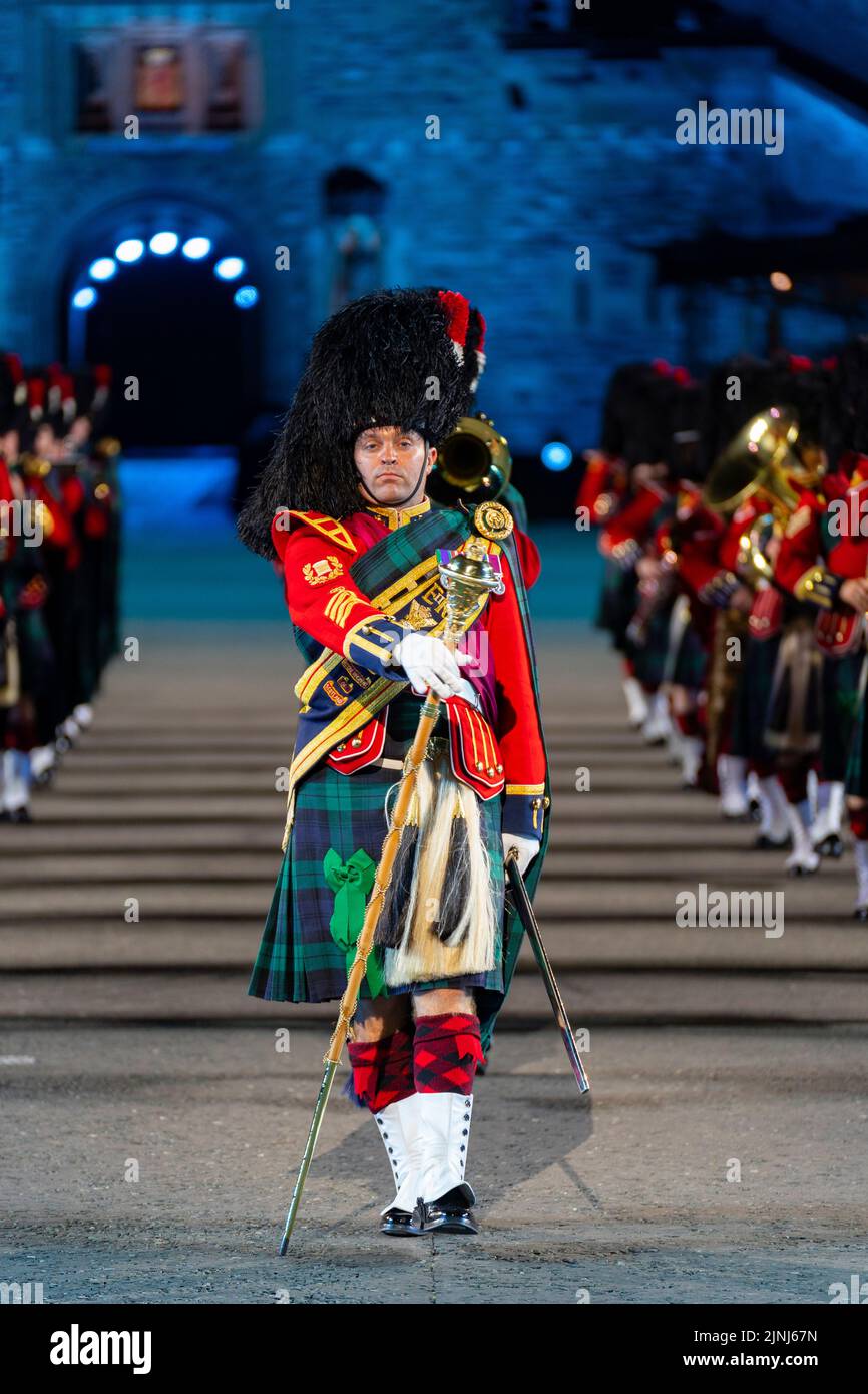 Massed pipes and drums at The Royal Edinburgh Military Tattoo 2022 on