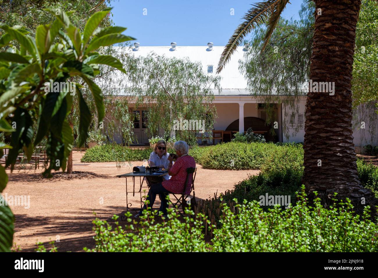 Ou Meul Bakkery Garden Cafe in Simondium, Western Cape - South Africa Stock Photo