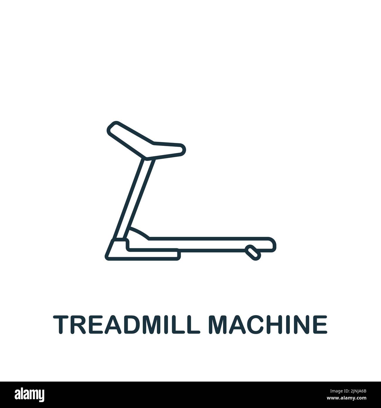 Treadmill Machine icon. Monochrome simple Fitness icon for templates ...