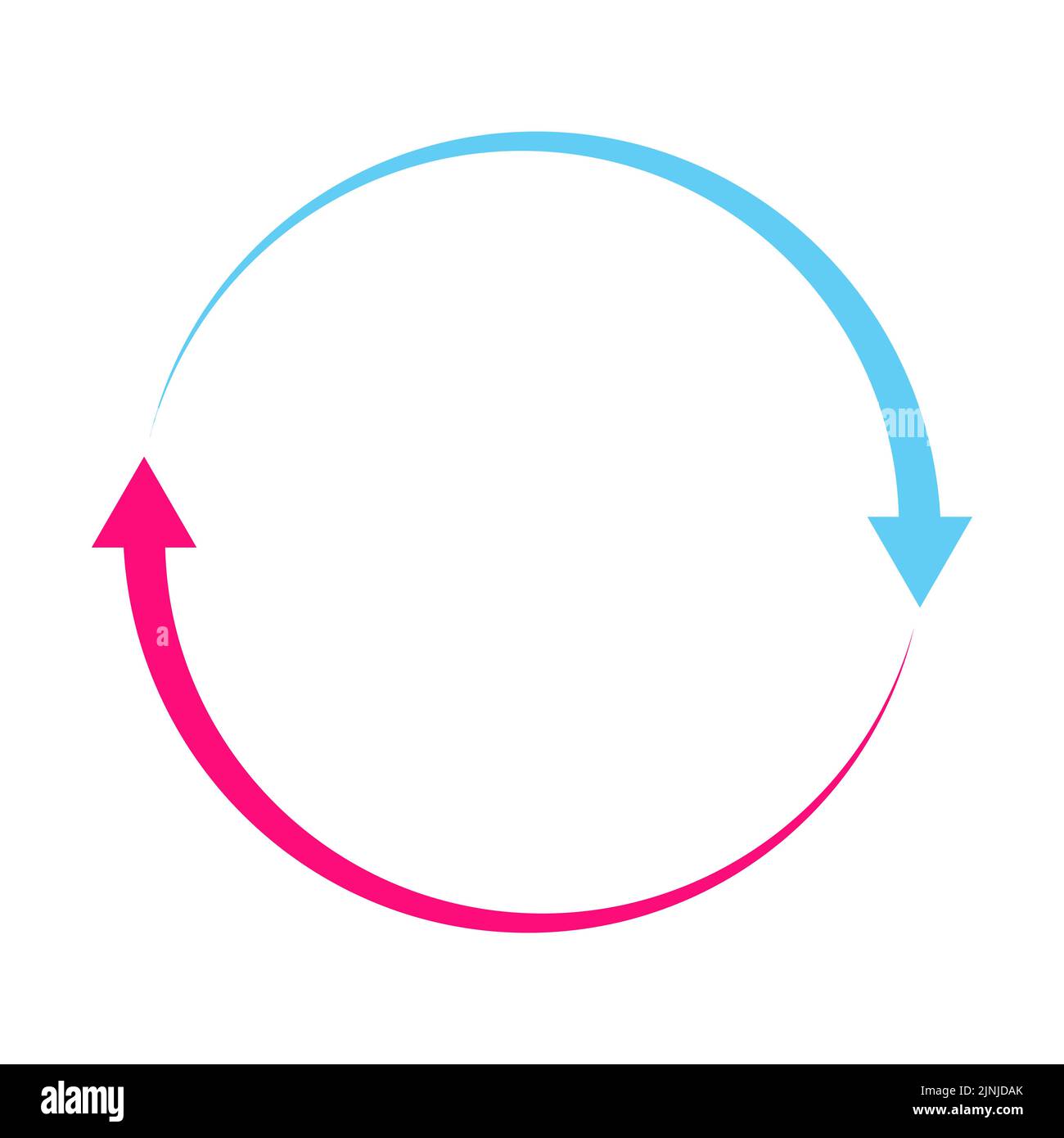 Rotation arrows circle icon vector for graphic design, logo, website ...