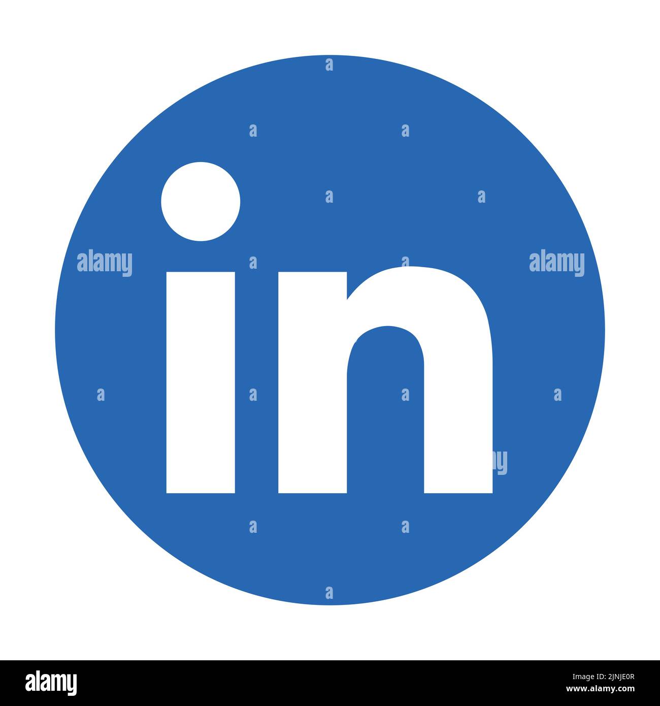 LinkedIn social media app icon Stock Vector
