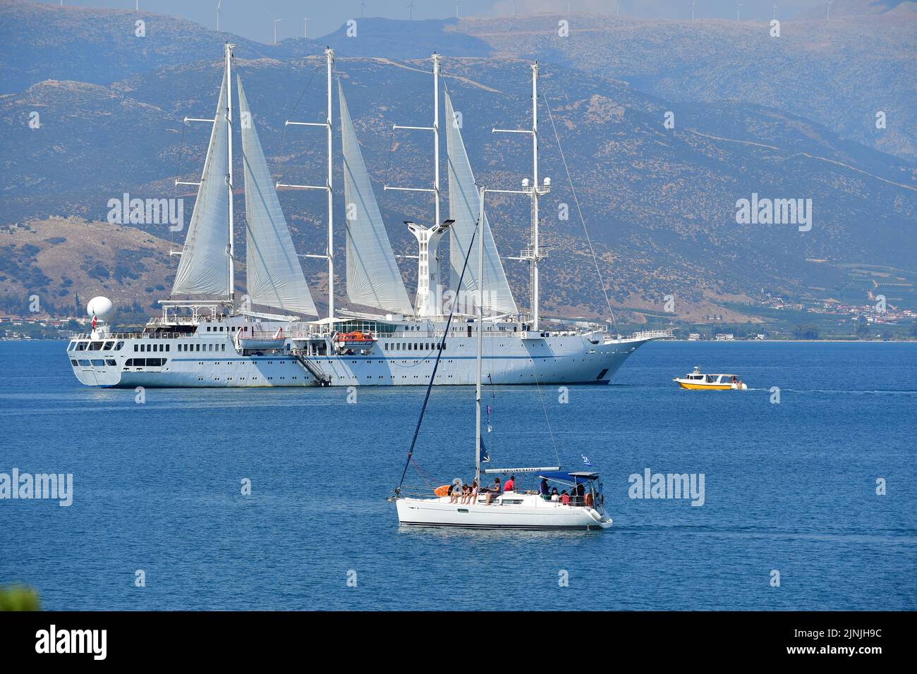 ARGOLIDA GREECE THE SAILING SHIP WIND STAR Stock Photo Alamy