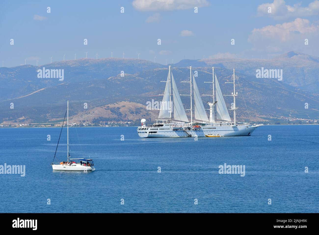 ARGOLIDA GREECE THE SAILING SHIP WIND STAR Stock Photo Alamy