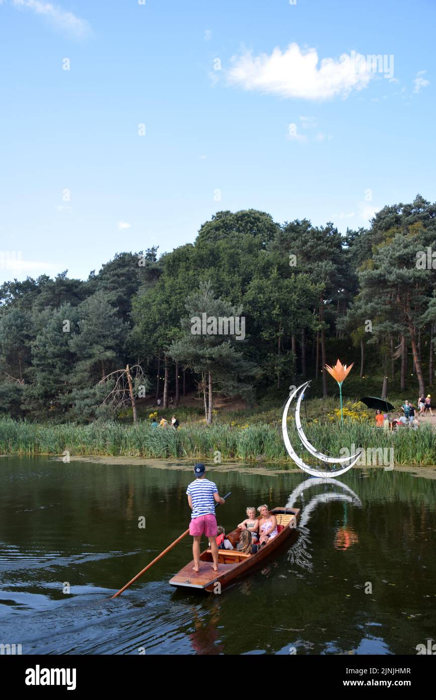 Latitude Festival July 2022, Henham Park, Suffolk, UK. Punting Stock Photo