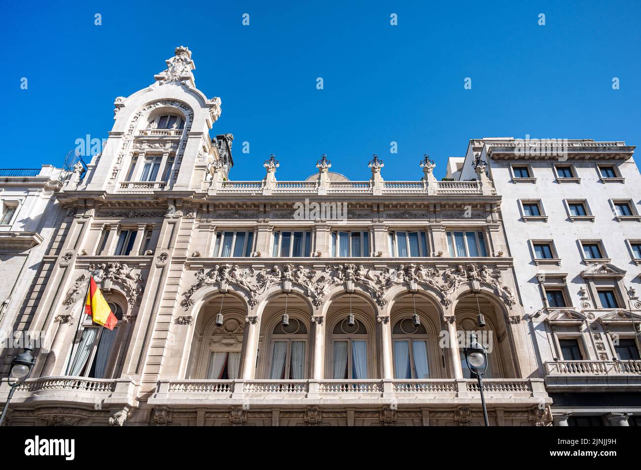 Fachada del Casino de Madrid