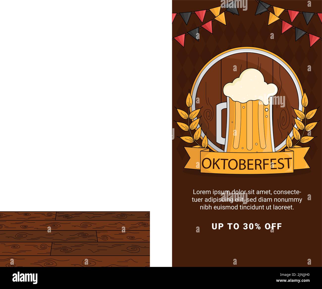 Hand drawn oktoberfest stories set Vector illustration Stock Vector ...