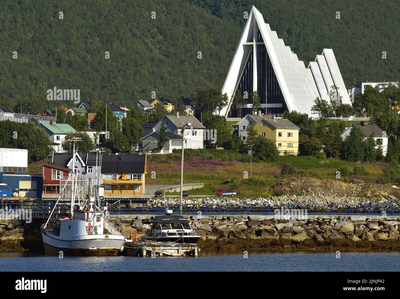 Arctic Cathedral, Norway, Tromsoe Stock Photo