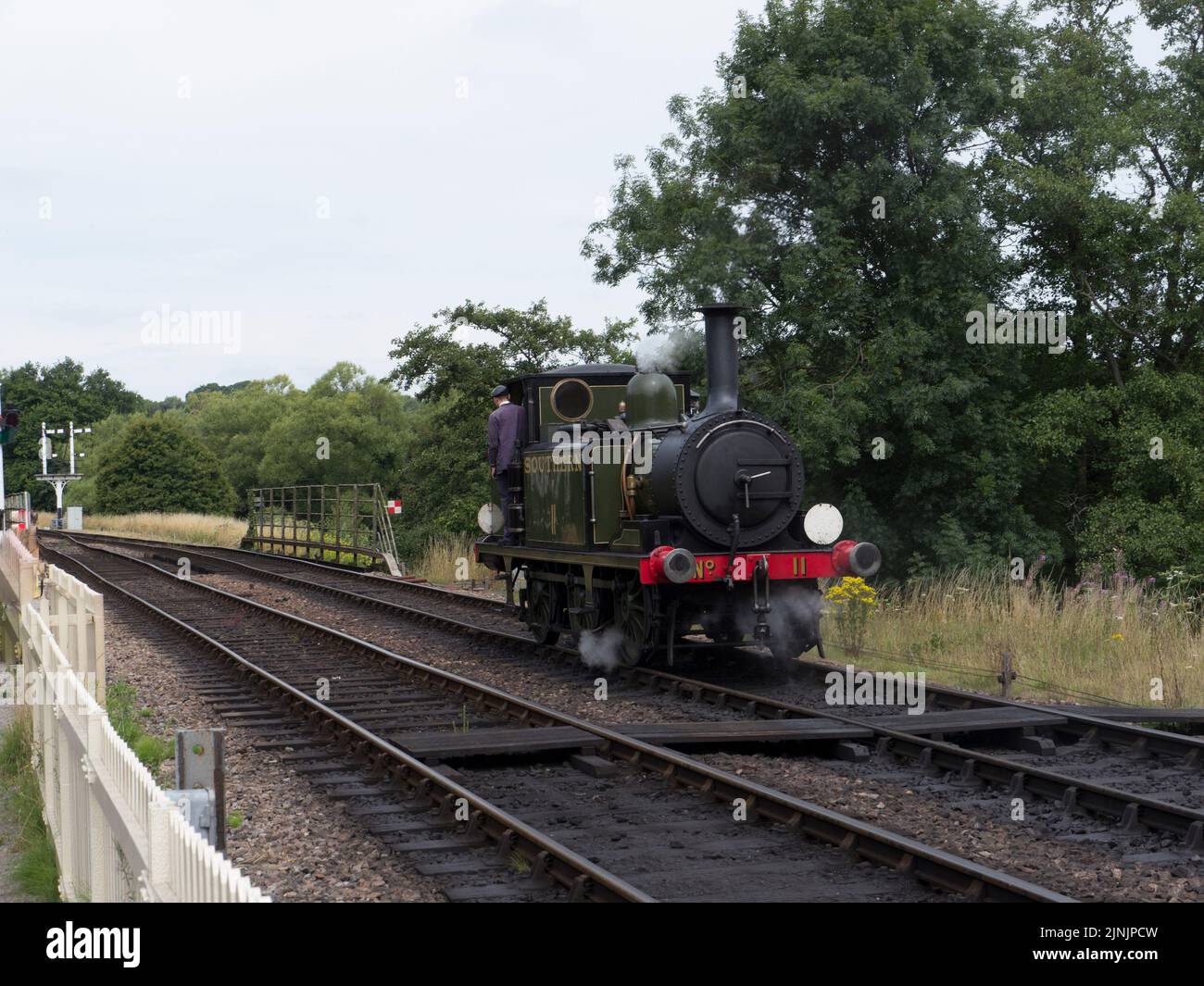 A1X (Terrier) Class W11 'Newport' locomotive at Sheffield Park station on the Bluebell Railway. Stock Photo