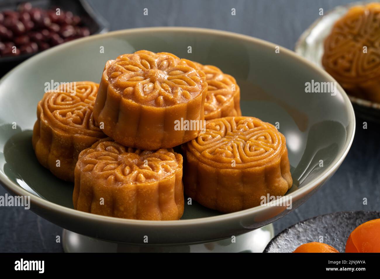 Delicious Cantonese moon cake for Mid-Autumn Festival food mooncake on ...