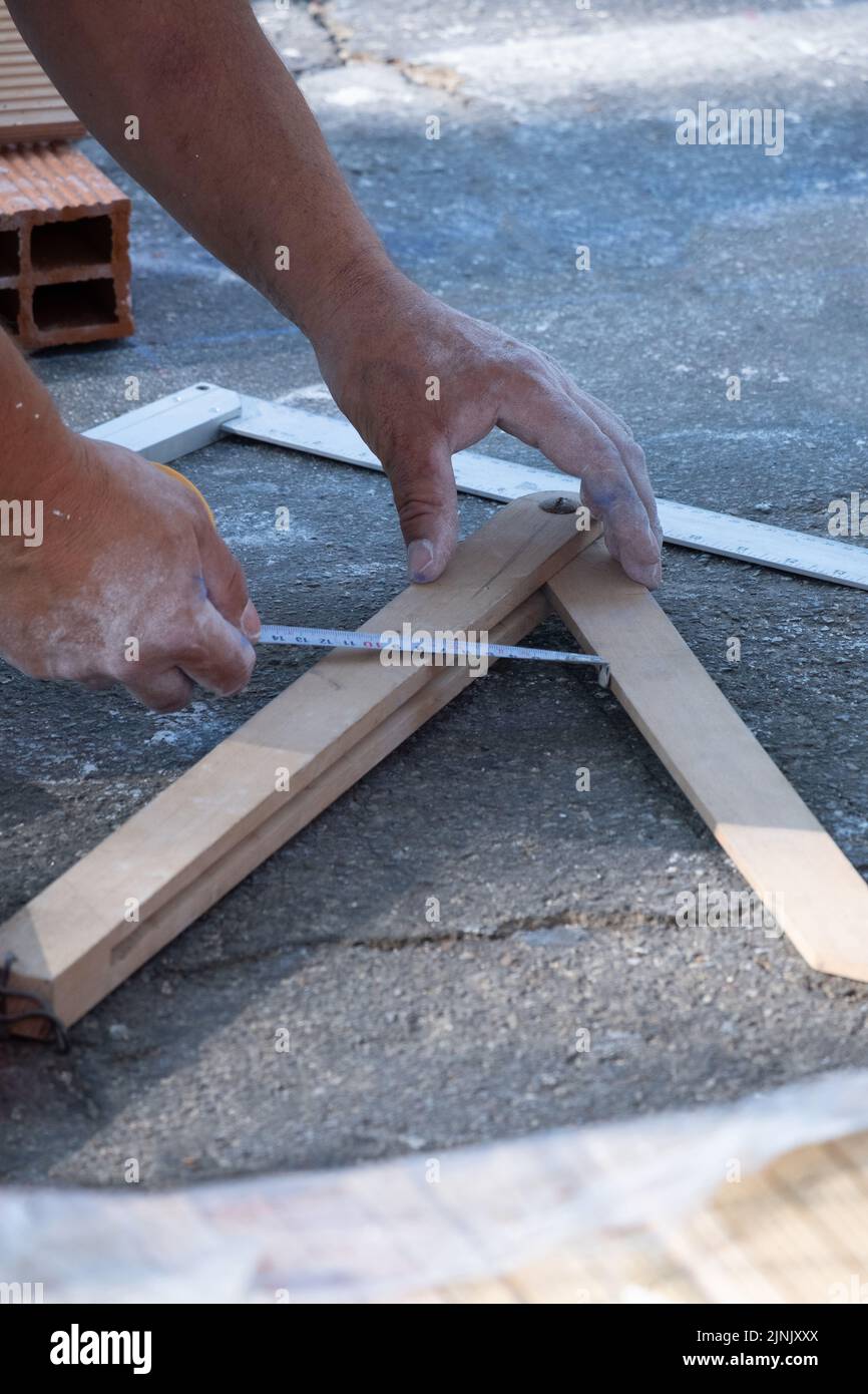 Wooden meter stick hi res stock photography and images Alamy