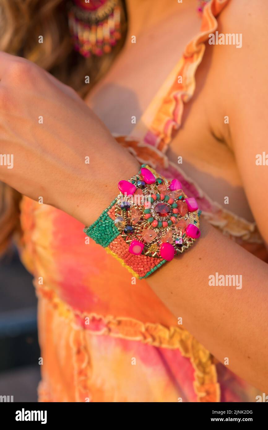 Female bracelets hi-res stock photography and images - Alamy