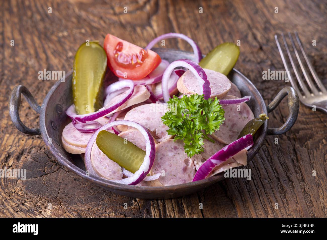 bavarian cuisine, sausage salad, regensburger wurstsalat, bavarian ... bavarian cuisine, sausage salad, regensburger wurstsalat, bavarian ...