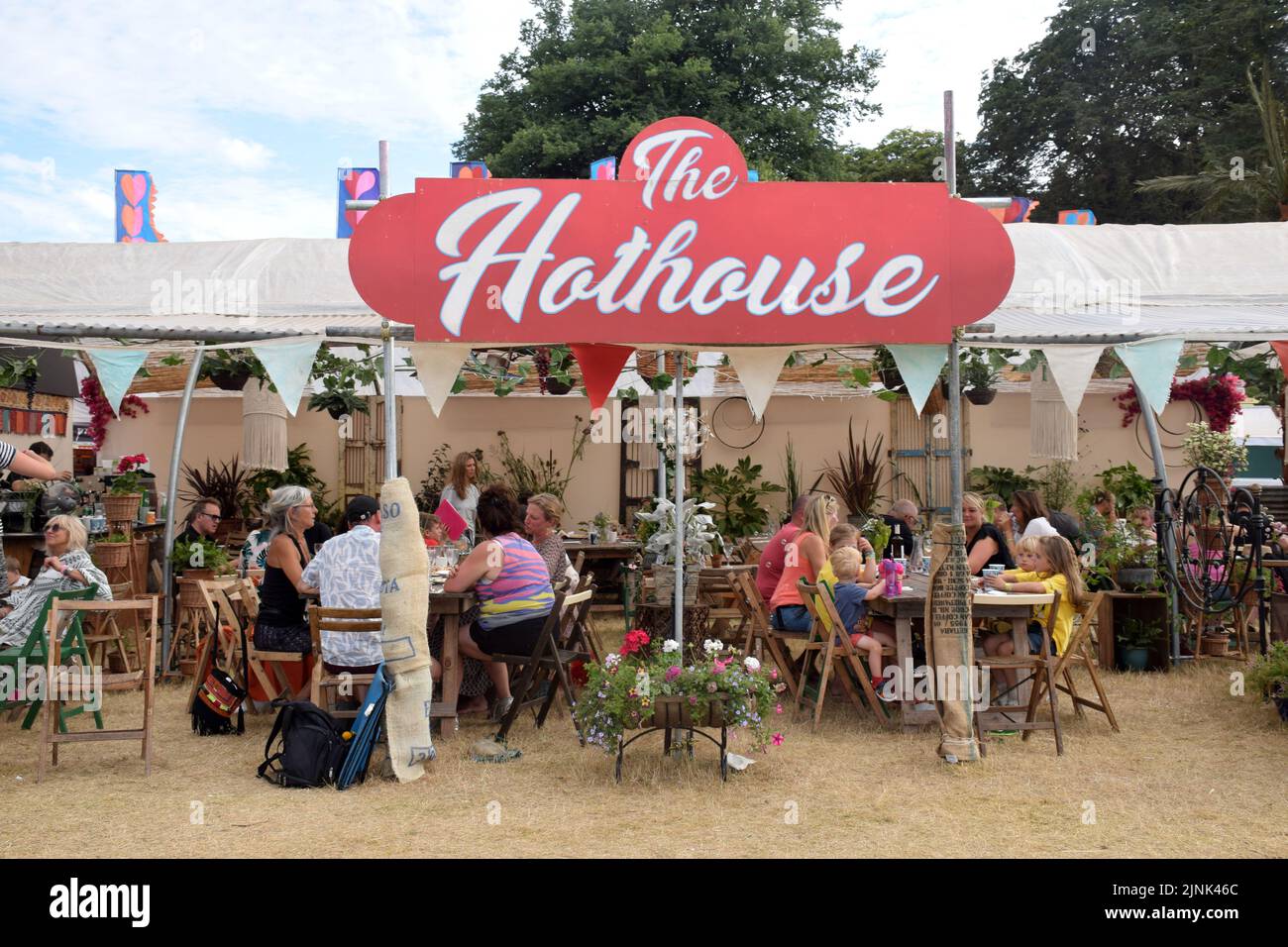 Latitude Festival July 2022, Henham Park, Suffolk, UK. The Hothouse restaurant Stock Photo