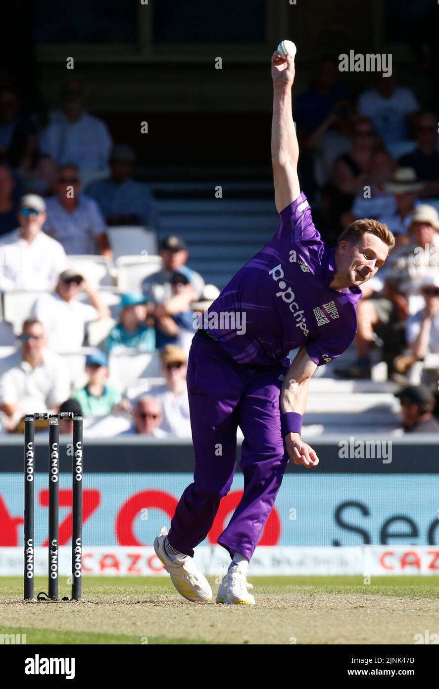 LONDON ENGLAND - AUGUST  11 : Craig Miles during The Hundred Men match between Oval Invincible's against Northern Supercharges at Kia Oval Ground, Lon Stock Photo