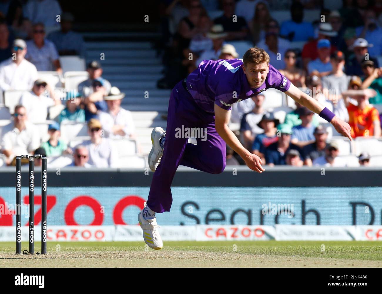 LONDON ENGLAND - AUGUST  11 : Craig Miles during The Hundred Men match between Oval Invincible's against Northern Supercharges at Kia Oval Ground, Lon Stock Photo