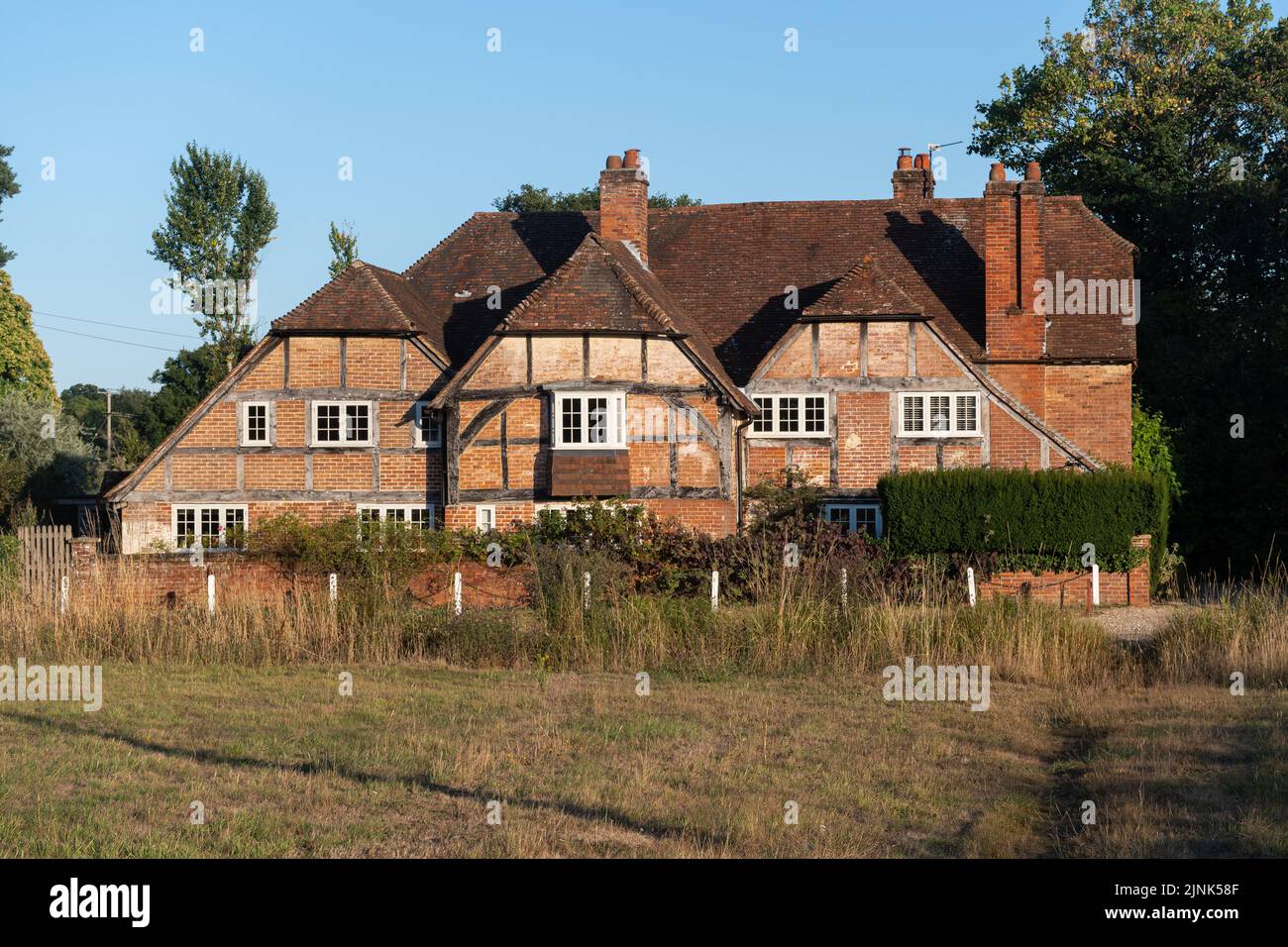 Historic tithe barn, a Grade II Listed Building in Newnham on the