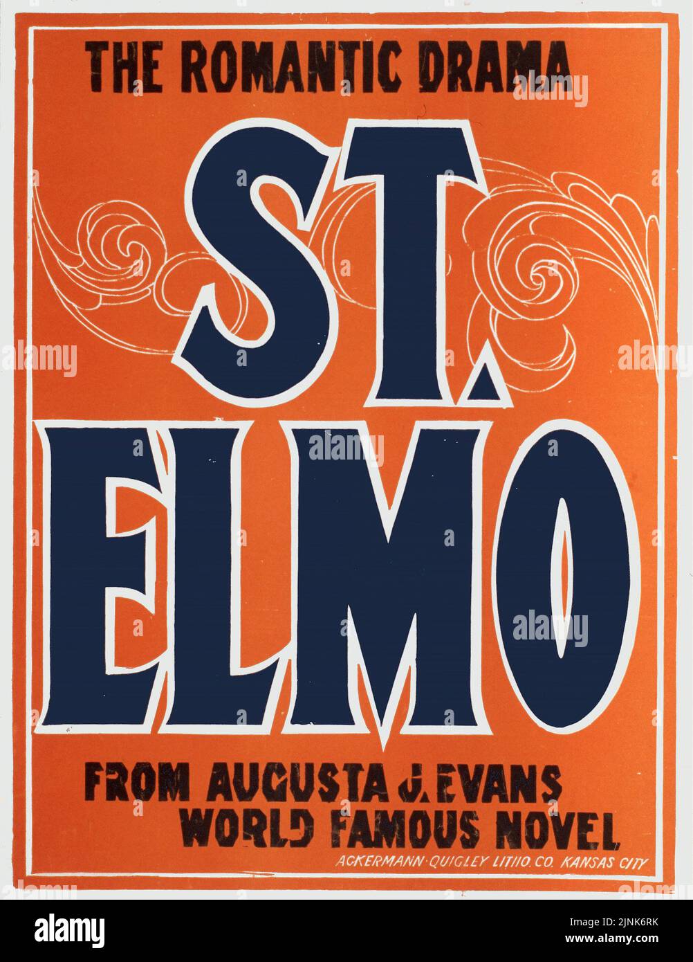 St Elmo The Romantic Drama From Augusta J Evans World Famous Novel Poster By Ackermann 