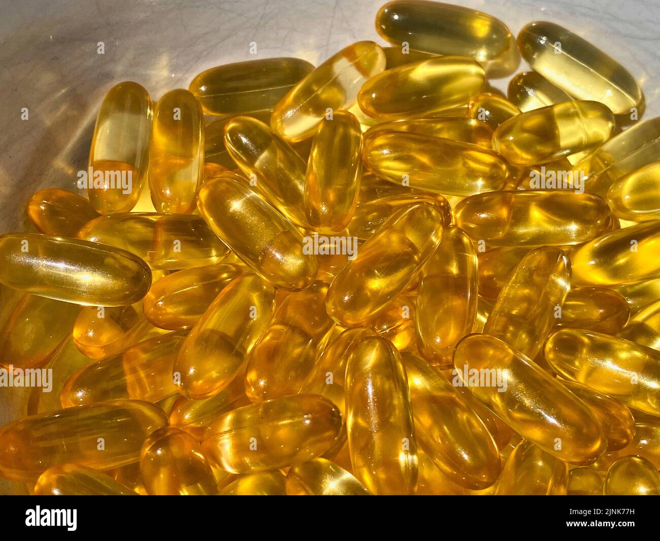 Cod liver fish oil capsules Stock Photo Alamy