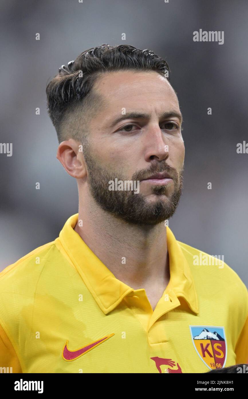 ISTANBUL - Emrah Bassan of Kayserispor during the Turkish Super Lig match  between Besiktas AS and Yukatel