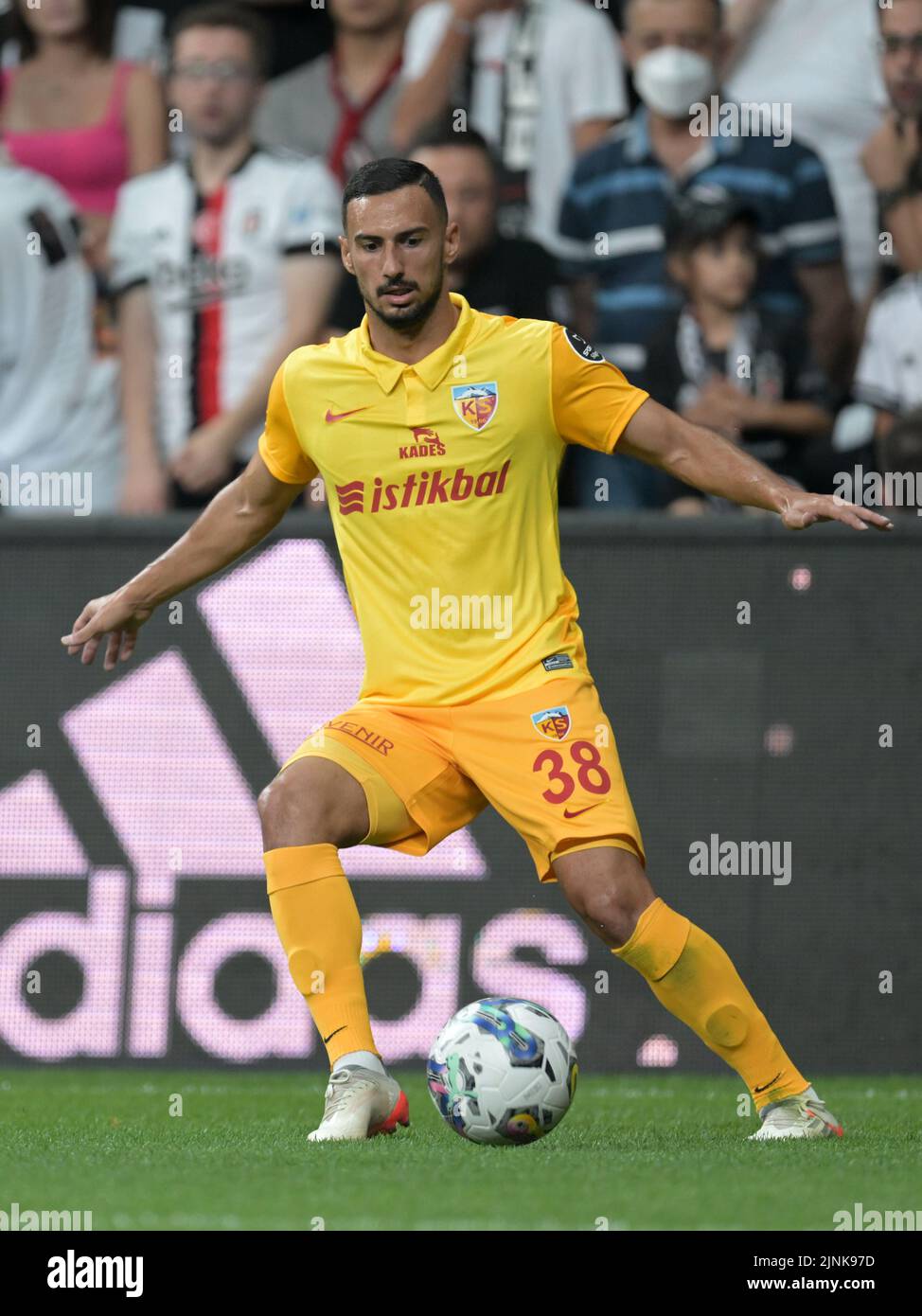 ISTANBUL - Emrah Bassan of Kayserispor during the Turkish Super Lig match  between Besiktas AS and Yukatel