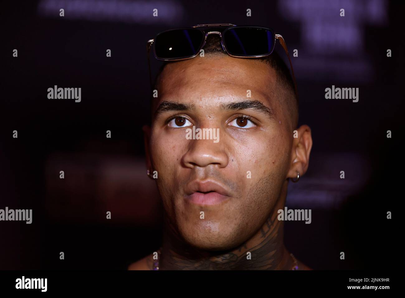 Conor Benn after the press conference at Glaziers Hall in London. Picture date: Friday August 12, 2022. Stock Photo