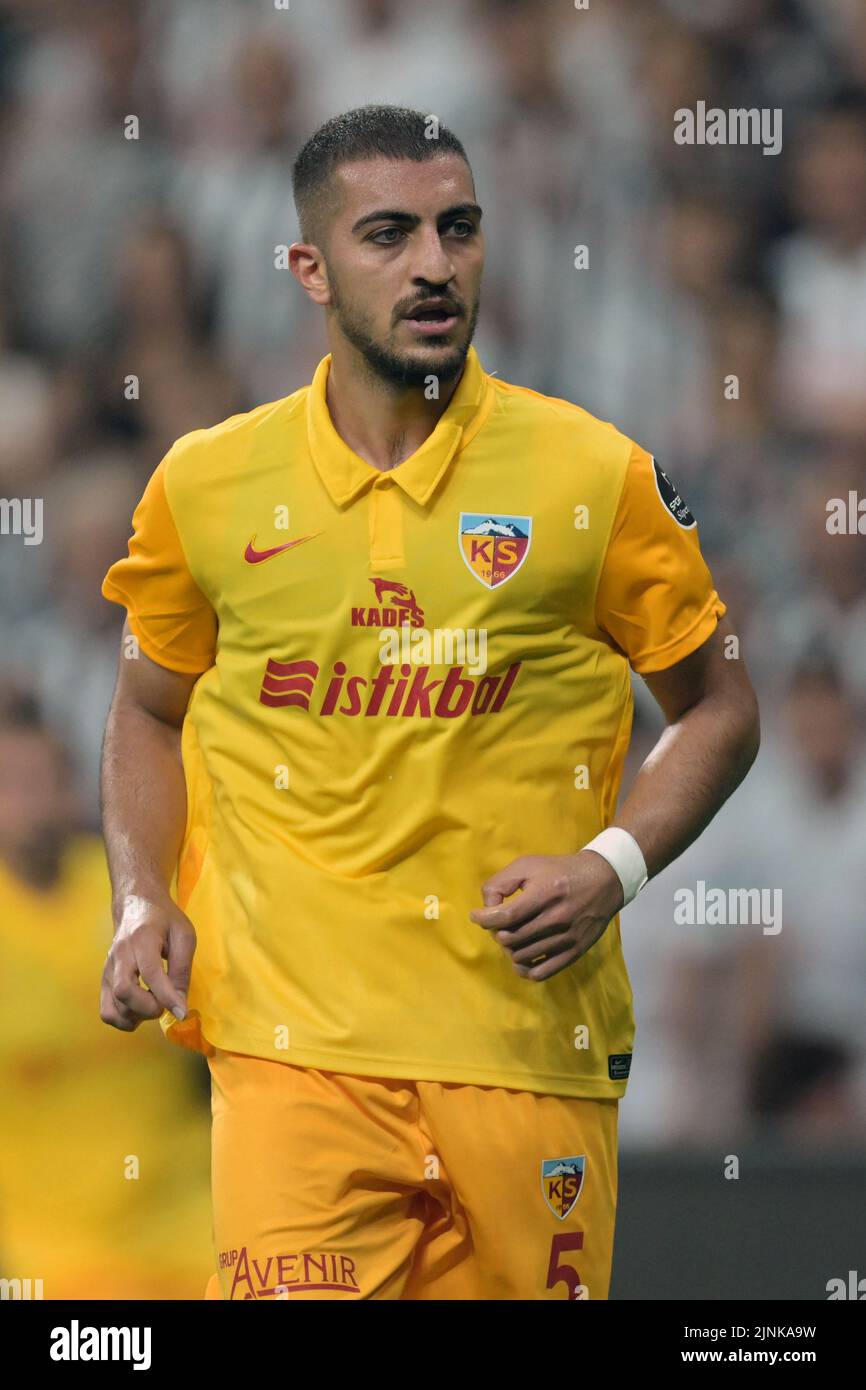 ISTANBUL - Emrah Bassan of Kayserispor during the Turkish Super Lig match  between Besiktas AS and Yukatel