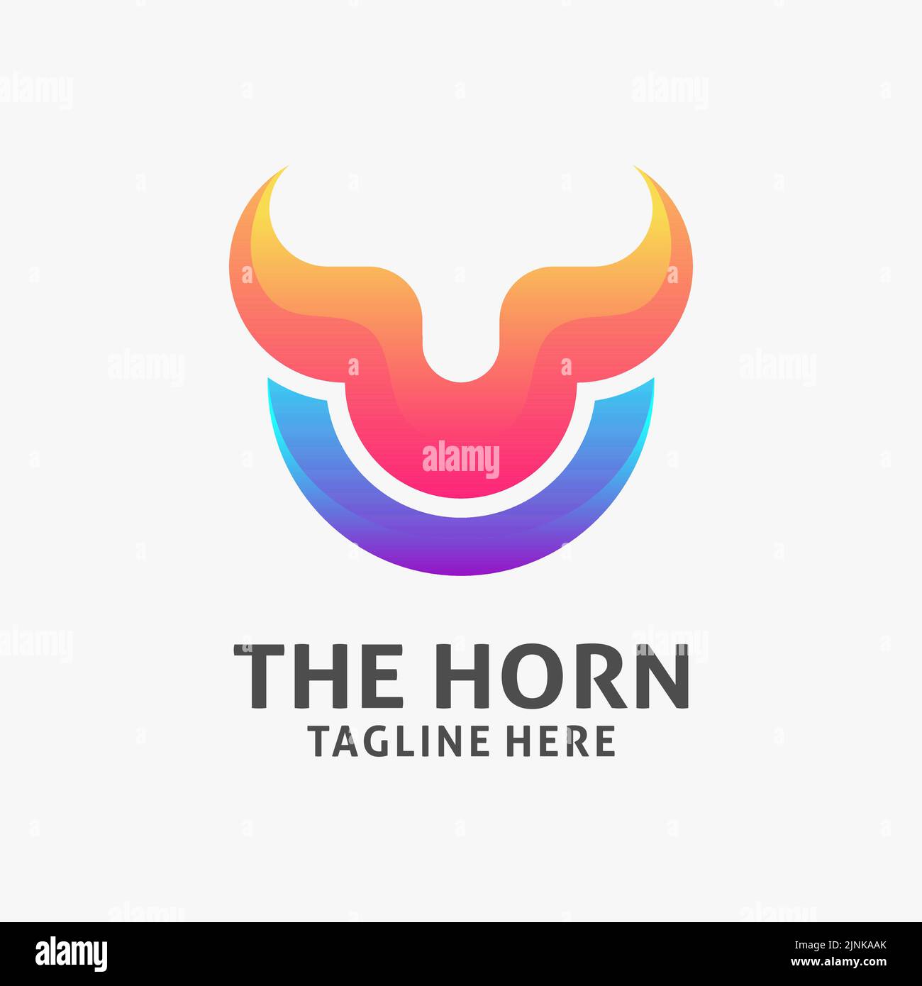 Head horn logo design Stock Vector Image & Art Alamy