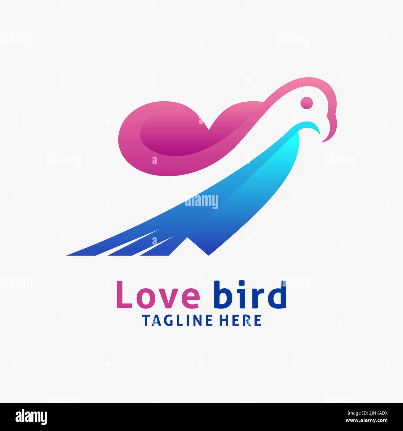 Love bird logo design Stock Vector Image & Art Alamy