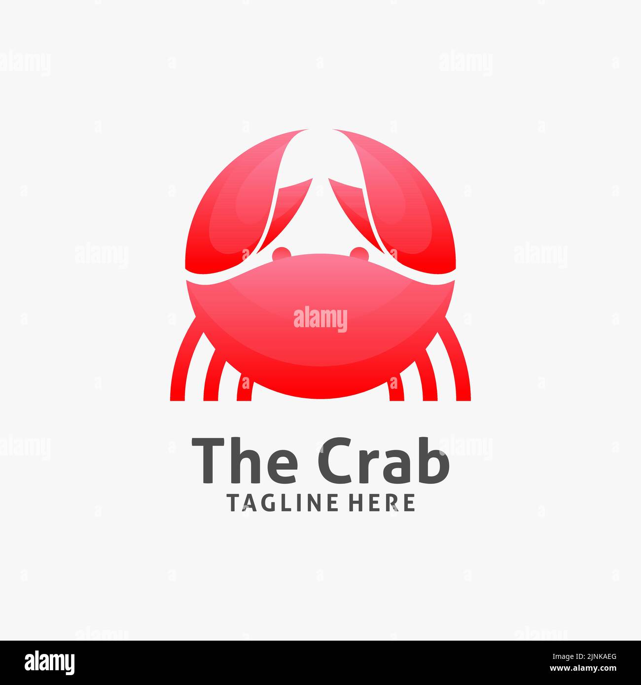 Red crab logo design Stock Vector Image & Art Alamy