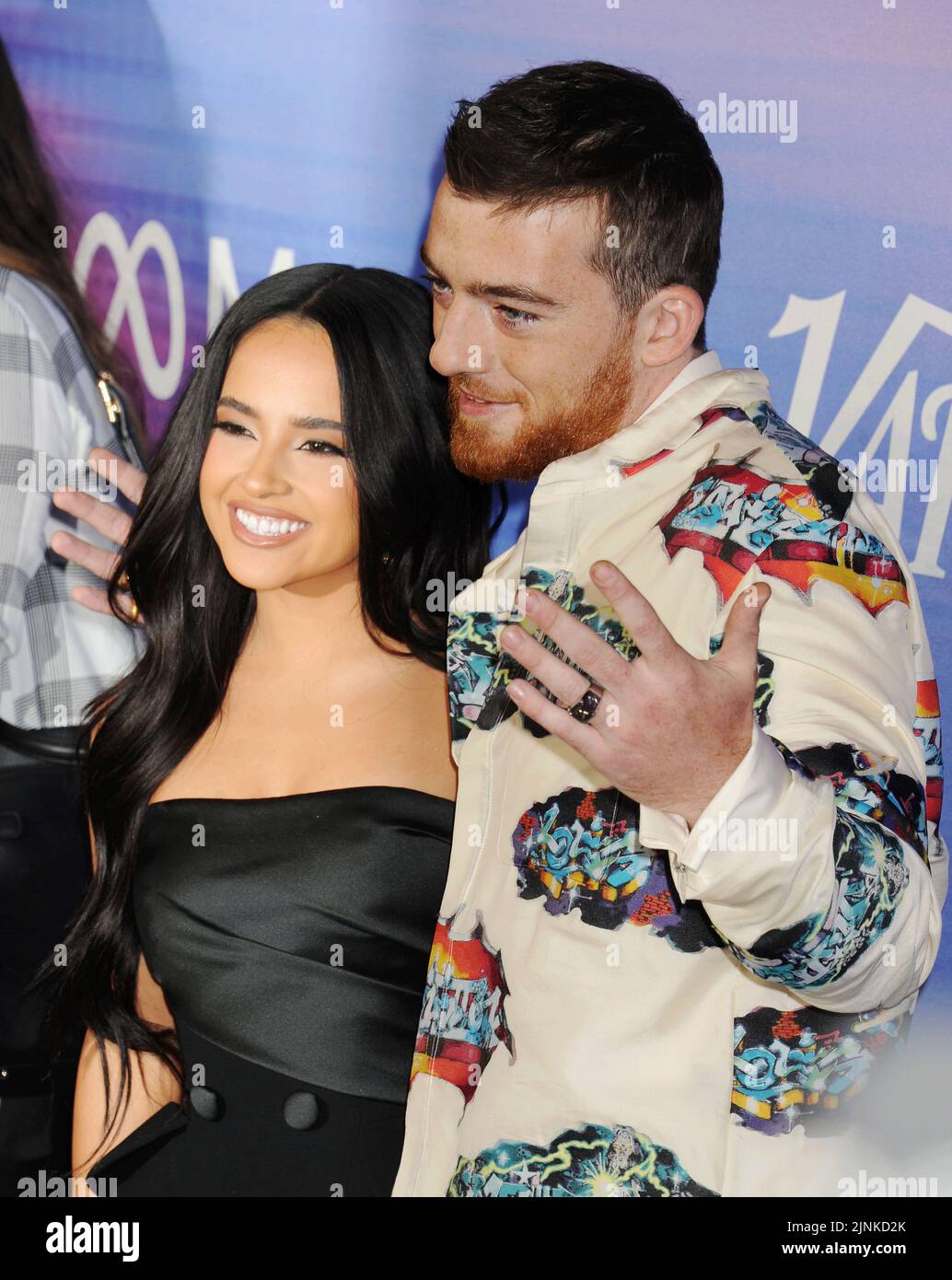 HOLLYWOOD, CA - AUGUST 11: (L-R) Becky G and Angus Cloud attend Variety's 2022 Power Of Young Hollywood Celebration Presented By Facebook Gaming at NeueHouse Hollywood on August 11, 2022 in Los Angeles, California. Credit Jeffrey Mayer/JTMPhotos/MediaPunch Stock Photo