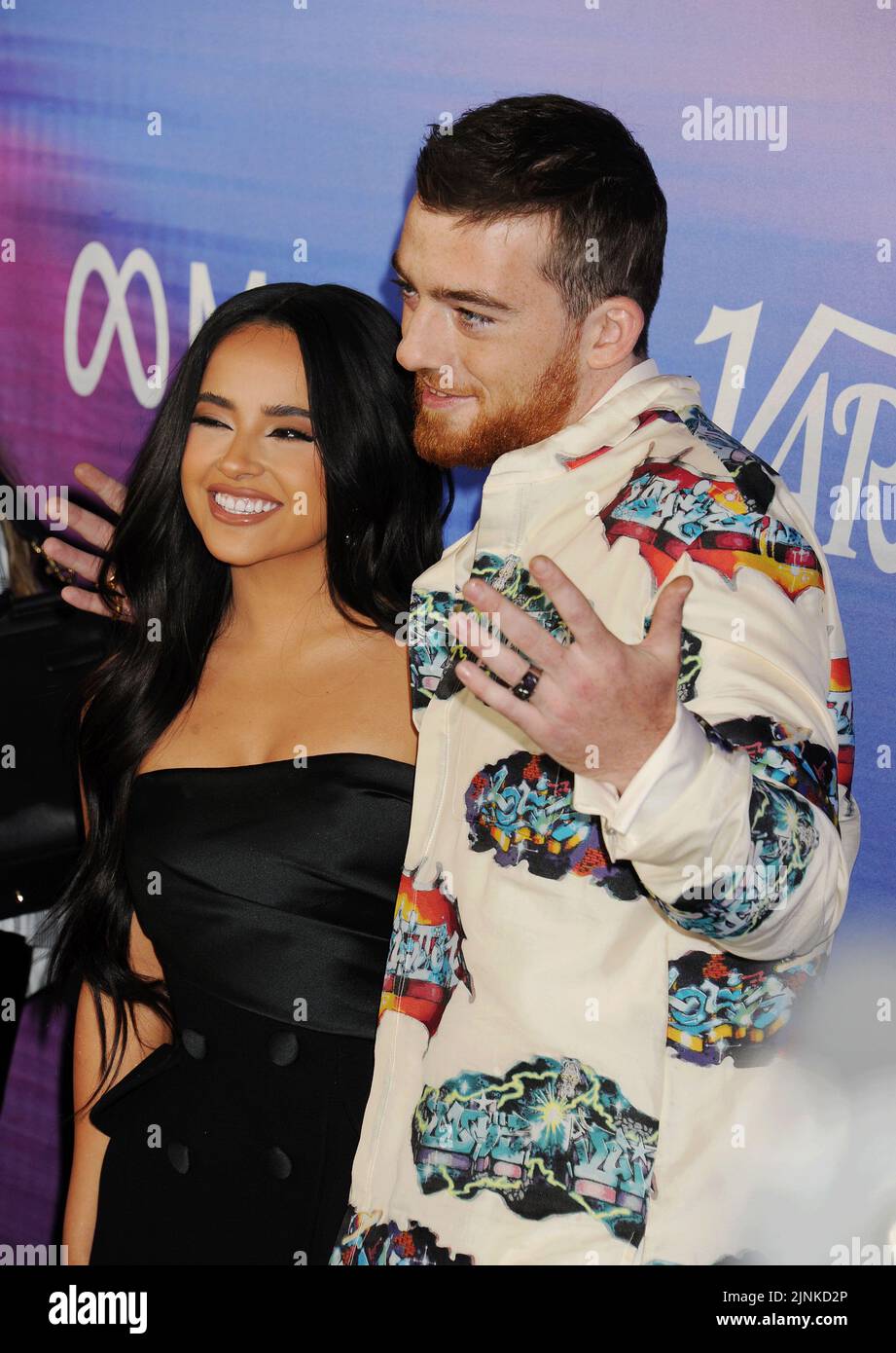 HOLLYWOOD, CA - AUGUST 11: (L-R) Becky G and Angus Cloud attend Variety's 2022 Power Of Young Hollywood Celebration Presented By Facebook Gaming at NeueHouse Hollywood on August 11, 2022 in Los Angeles, California. Credit Jeffrey Mayer/JTMPhotos/MediaPunch Stock Photo