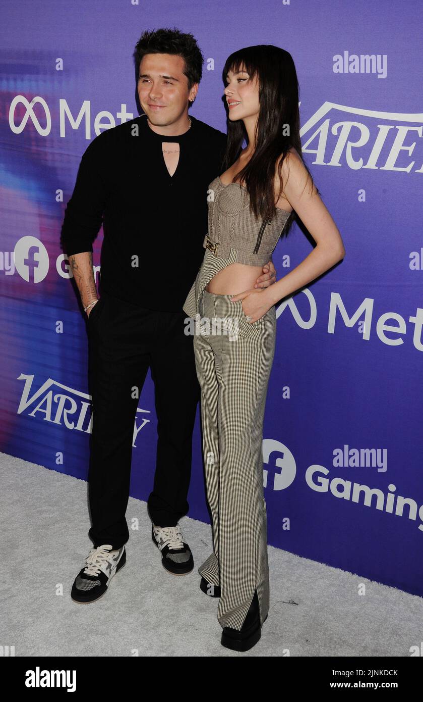HOLLYWOOD, CA - AUGUST 11: (L-R) Brooklyn Peltz Beckham and Nicola Peltz Beckham attend Variety's 2022 Power Of Young Hollywood Celebration Presented By Facebook Gaming at NeueHouse Hollywood on August 11, 2022 in Los Angeles, California. Credit Jeffrey Mayer/JTMPhotos/MediaPunch Stock Photo