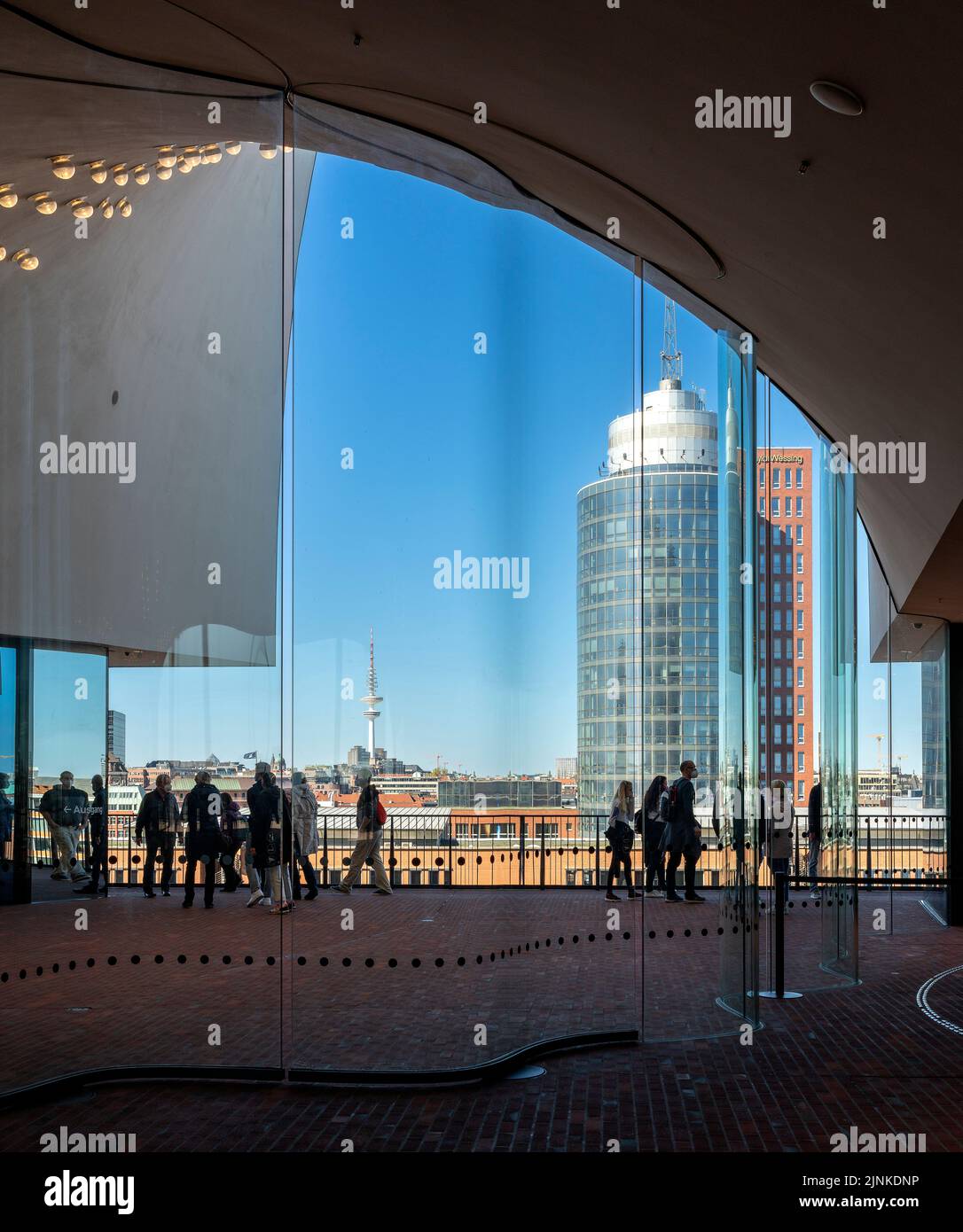 Viewing Platform In The Elbphilharmonie, Hamburg, Germany Stock Photo