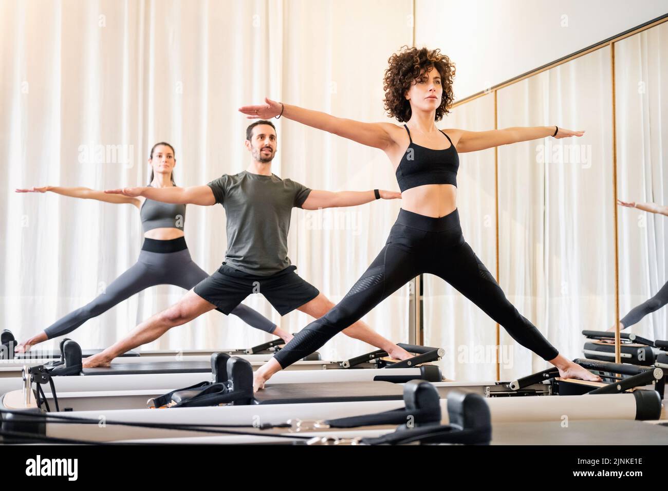 yoga, workout, pilates reformer, yogas, workouts Stock Photo Alamy