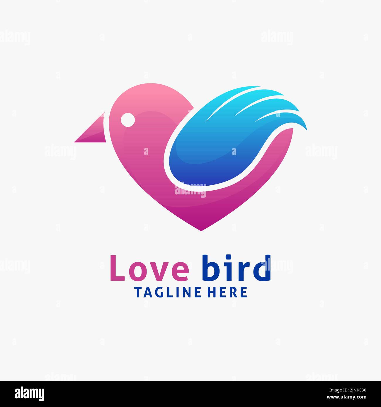 Love bird logo design Stock Vector Image & Art Alamy
