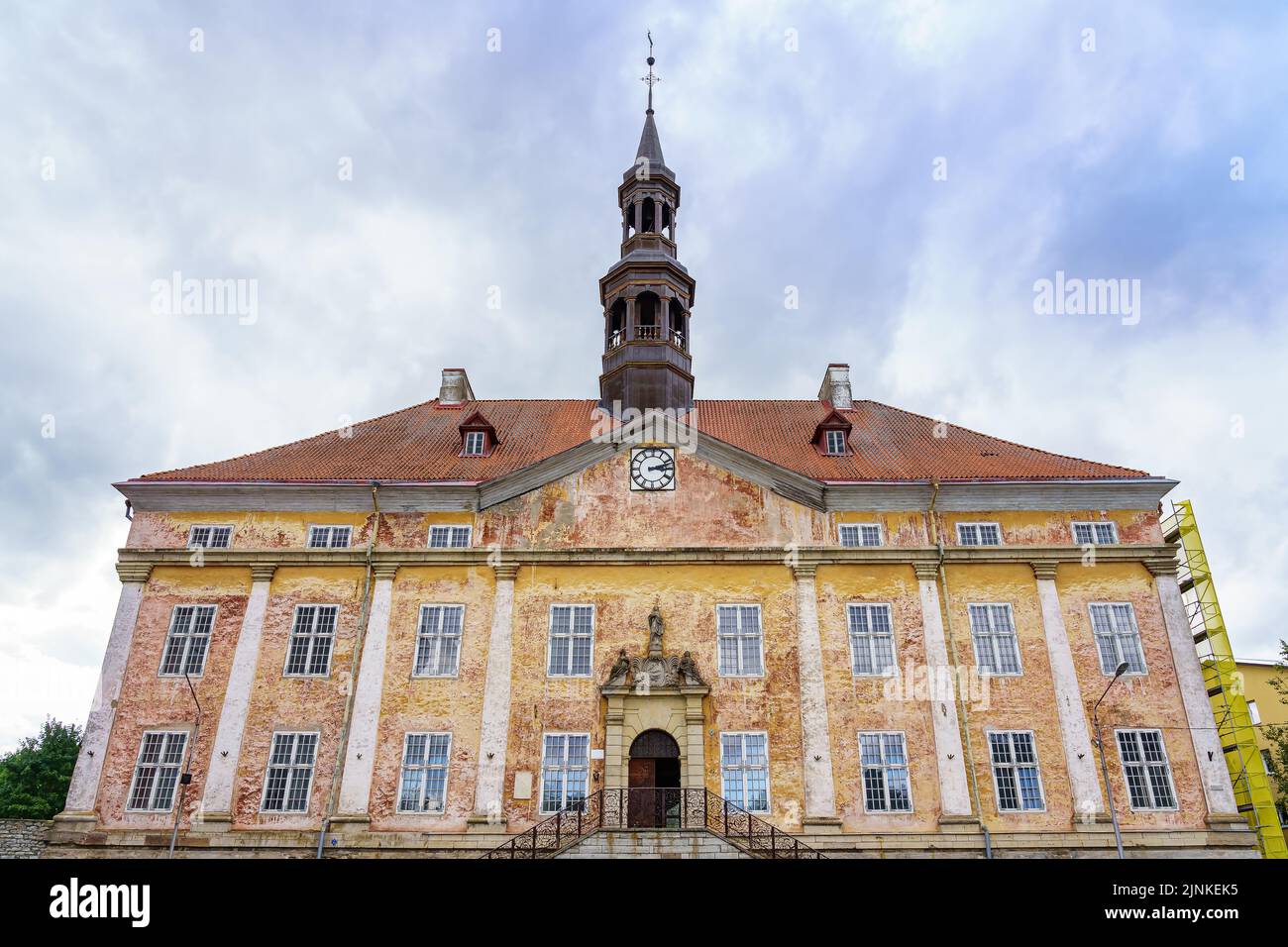 Medieval town hall of the city of Narva in Estonia. Stock Photo