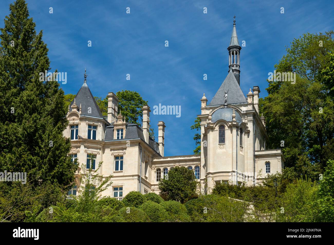 France, Oise, Picardie, Pierrefonds, Jonval castle // France, Oise (60), Picardie, Pierrefonds, château de Jonval Stock Photo