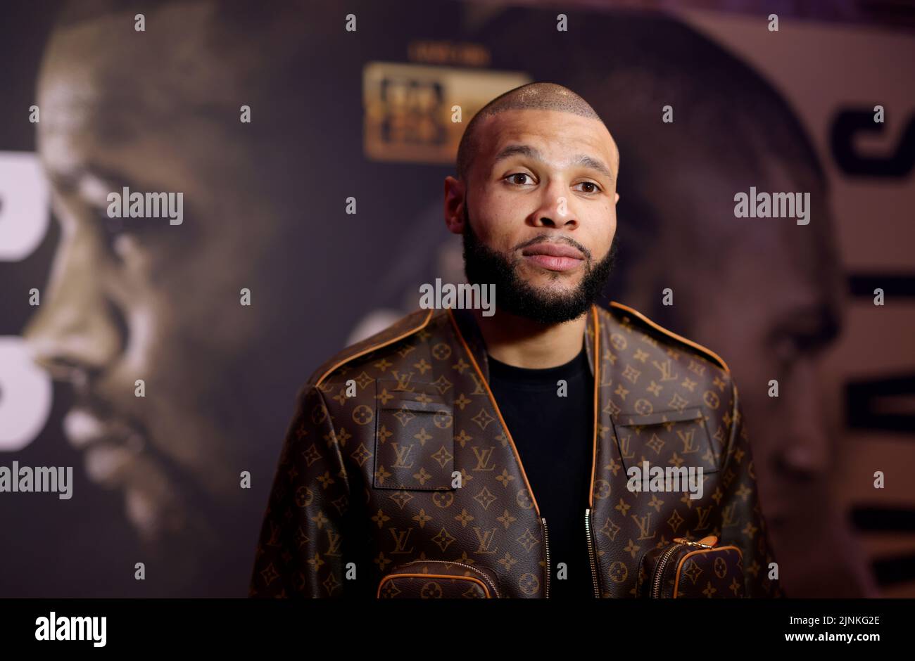 Chris Eubank Jr after the press conference at Glaziers Hall in London. Picture date: Friday August 12, 2022. Stock Photo