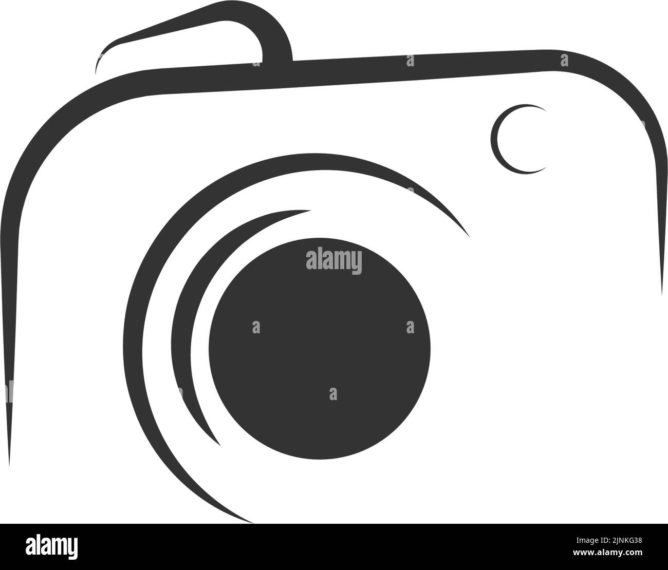 Camera icon logo flat design illustration template Stock Vector Image ...