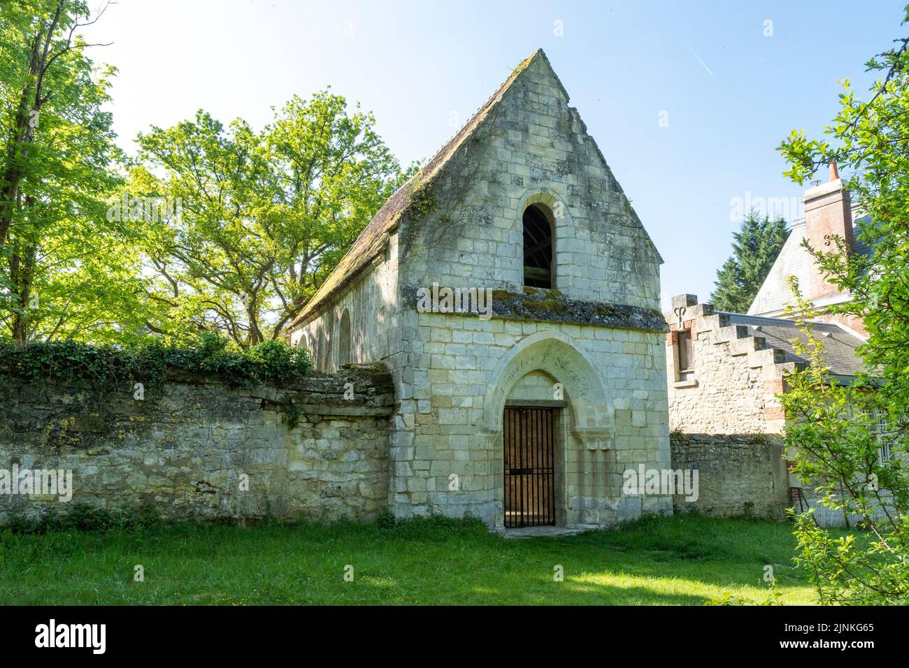 France, Oise, Picardie, Compiegne, Saint Corneille aux Bois chapel in the Compiegne forest // France, Oise (60), Picardie, Compiègne, chapelle Saint-C Stock Photo