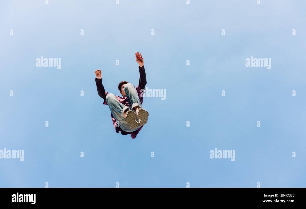 jump, parkour, traceur, jumper, jumping, jumps, parkours Stock Photo