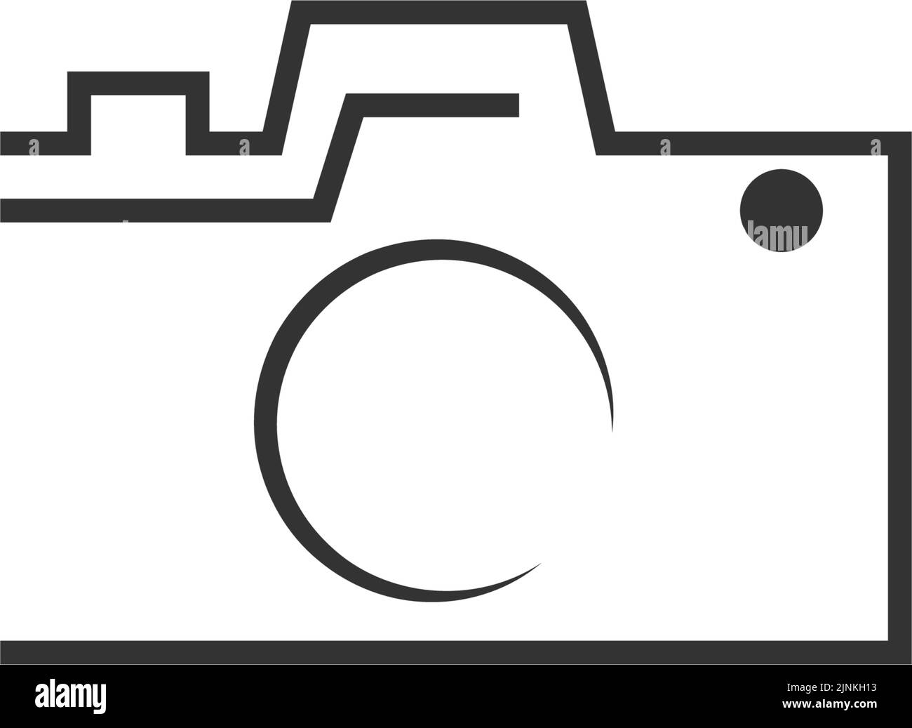 Camera icon logo flat design illustration template Stock Vector Image ...