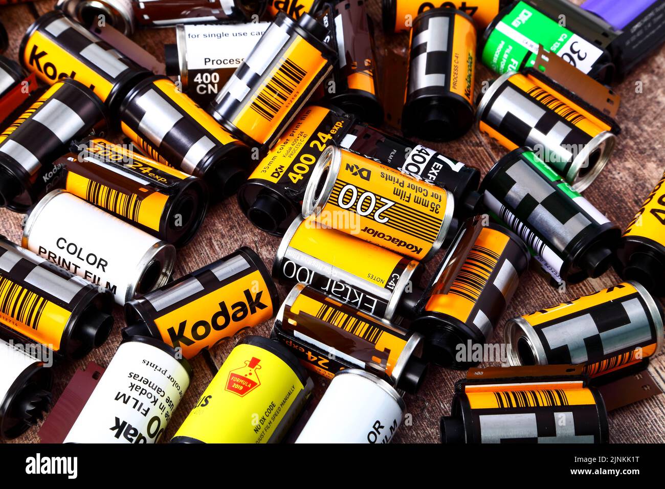 35mm format camera film rolls for SLR cameras Stock Photo Alamy