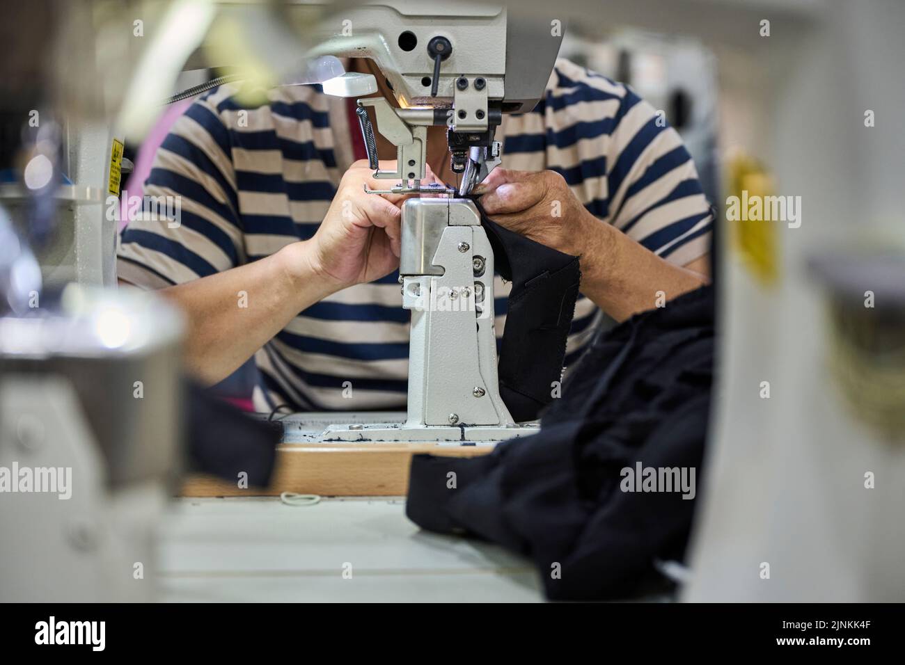 chinese culture, production, sewing machine, schuhfabrik