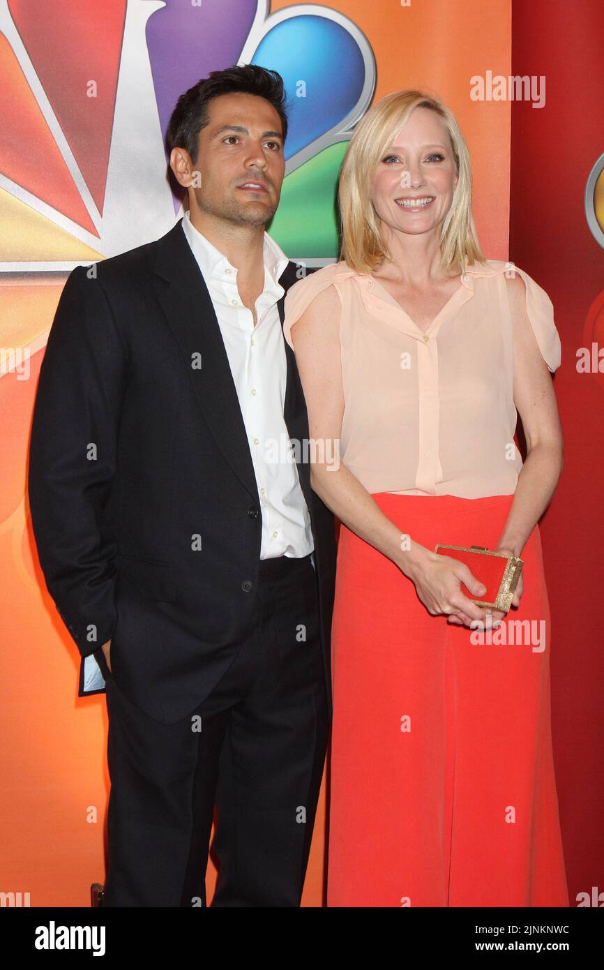 Michael Landes and Anne Heche attend NBC Universal's 2012 Upfront Presentation at Radio City Music Hall in New York City on May 14, 2012.  Photo Credit: Henry McGee/MediaPunch Stock Photo